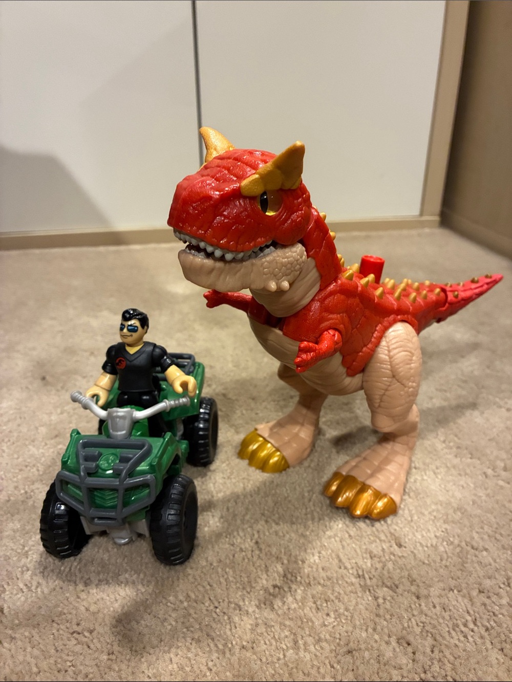 Fisher price imaginext jurassic Park dinosaur figure and vehicle